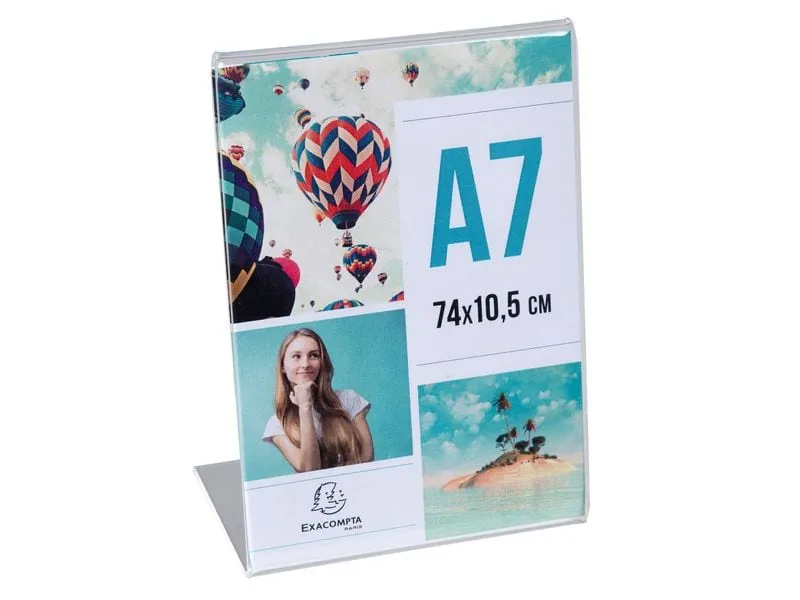 Exacompta Tischaufsteller A7, Hochformat, Exacryl – Kristall, 10 Stück Exacompta Tischaufsteller A7, Hochformat, Exacryl – Kristall, 10 Stück