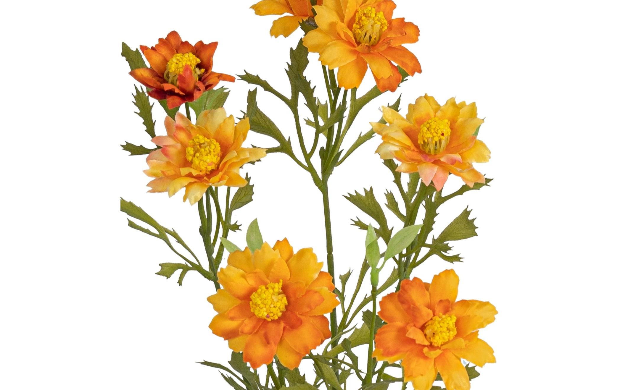 Botanic-Haus Kunstblume Blütenzweig Orange, 68 cm