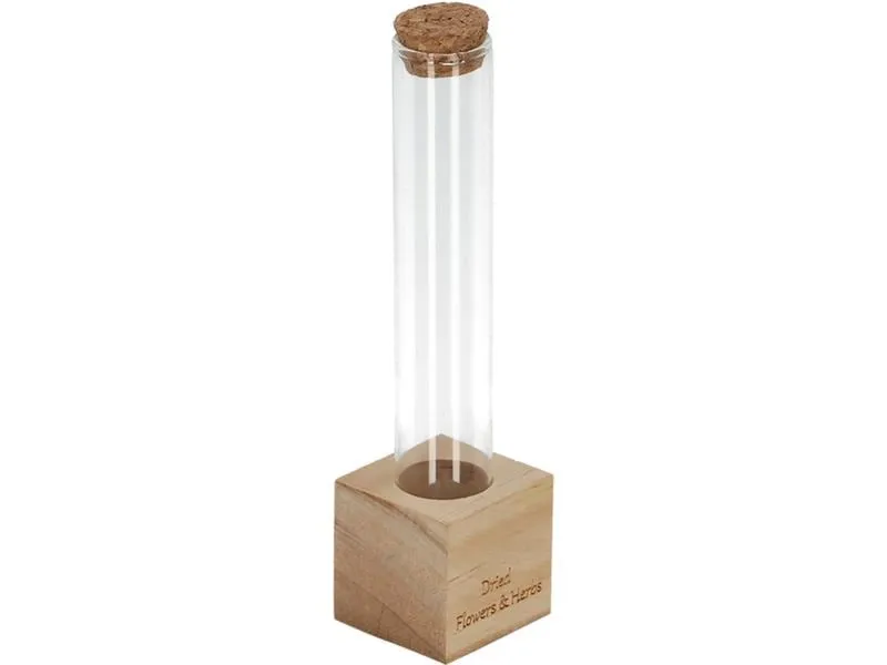 Esschert Design Vase Reagenzglas S 16.5 cm, Nature/Transparent Esschert Design Vase Reagenzglas S 16.5 cm, Nature/Transparent