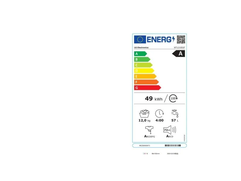LG WashTower WT1210EGF Links