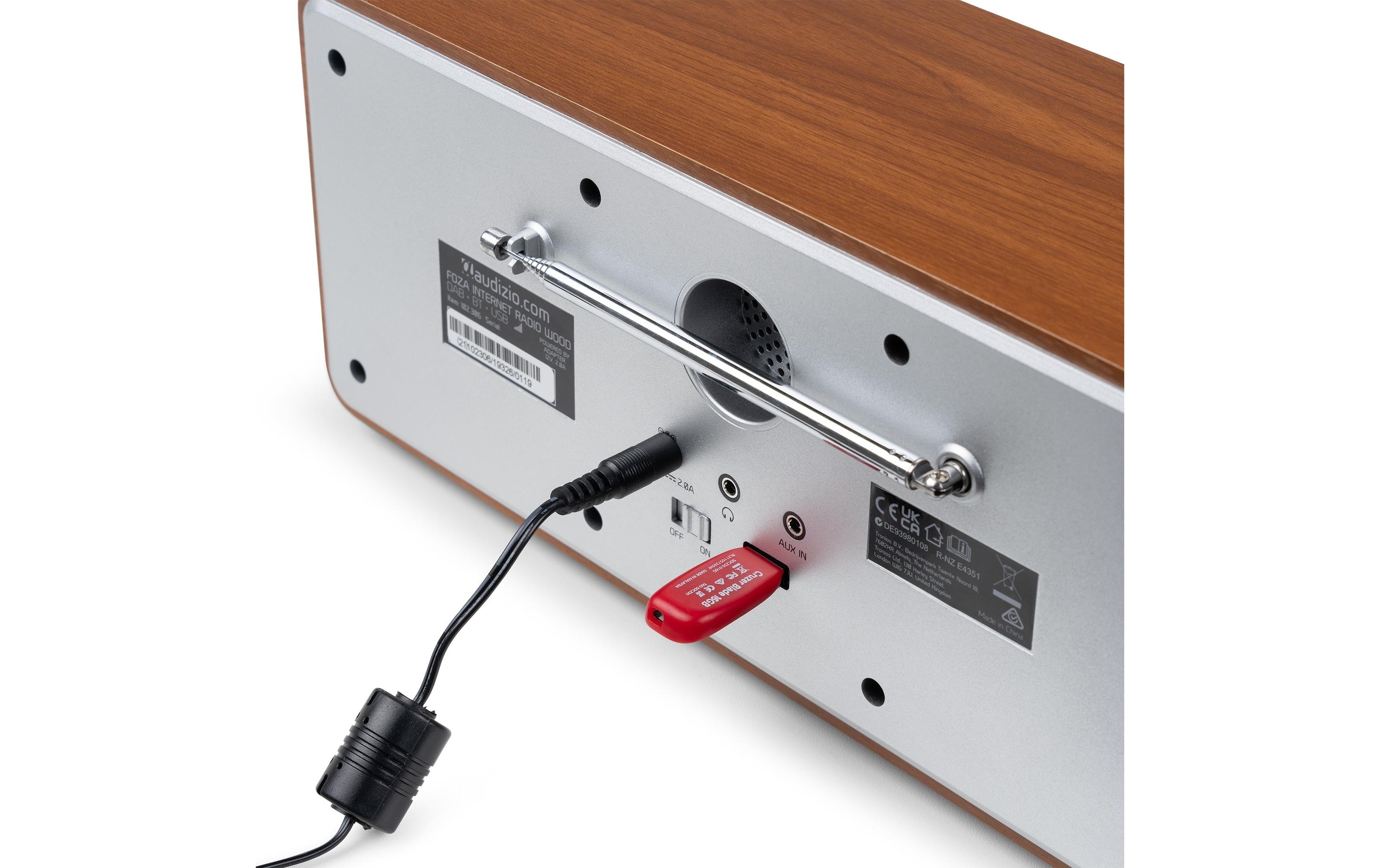 Audizio DAB+ Radio Foza Braun/Silber