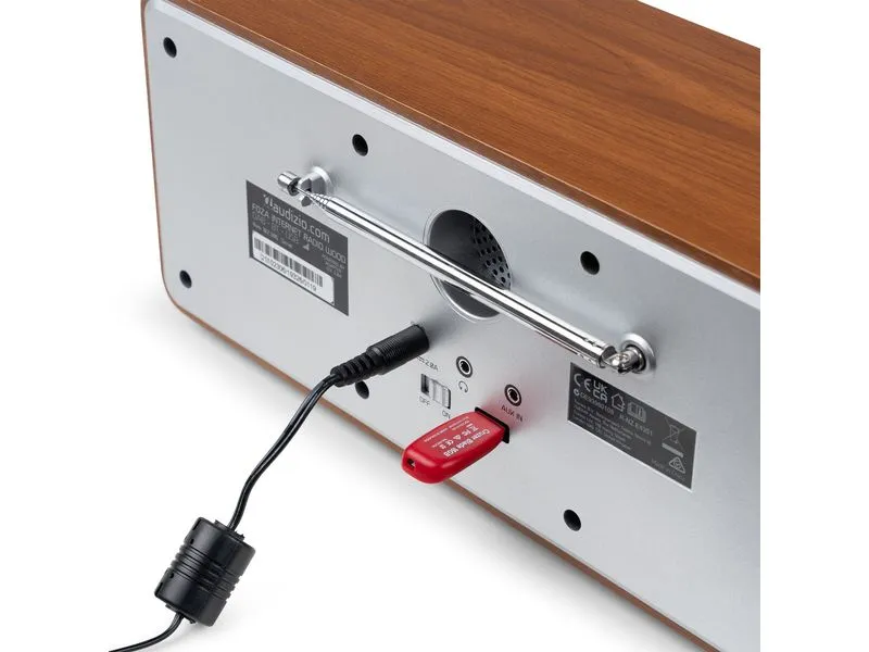 Audizio DAB+ Radio Foza Braun/Silber