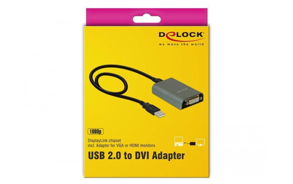 Delock Adapter USB 2.0 - DVI / VGA / HDMI