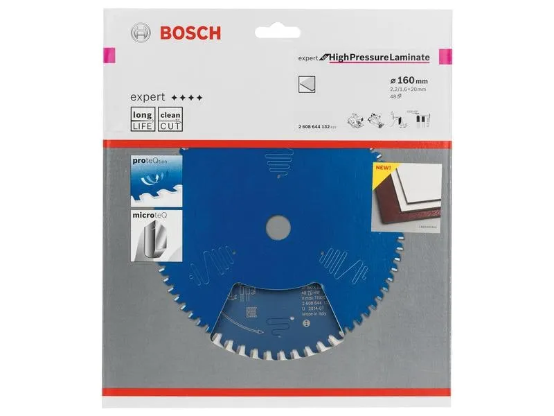Bosch Professional Kreissägeblatt Expert for HPL, 160 x 20 x 2.2 mm, Z 48