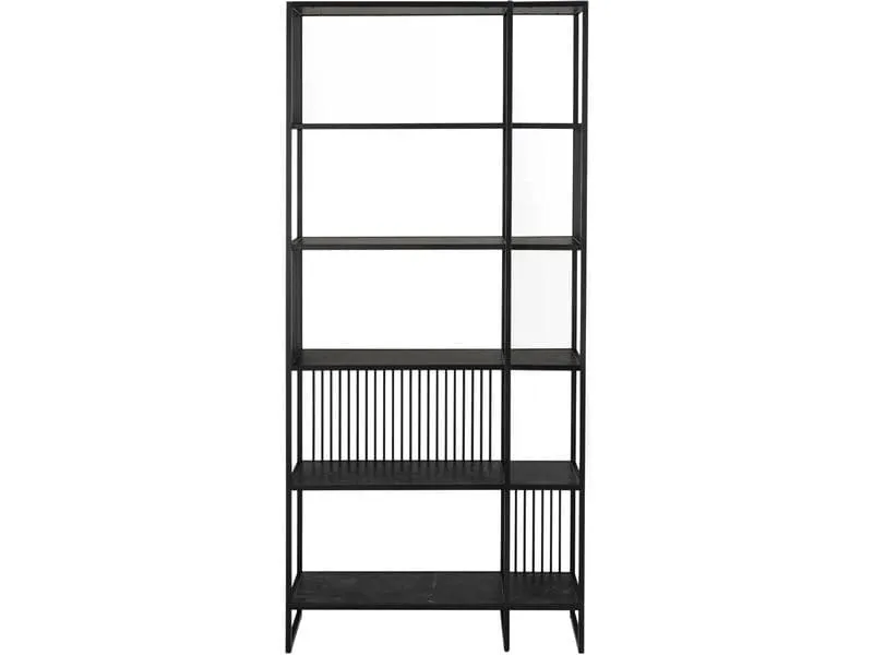 AC Design Regal Strington 85 x 35 x 185 cm, Schwarz AC Design Regal Strington 85 x 35 x 185 cm, Schwarz
