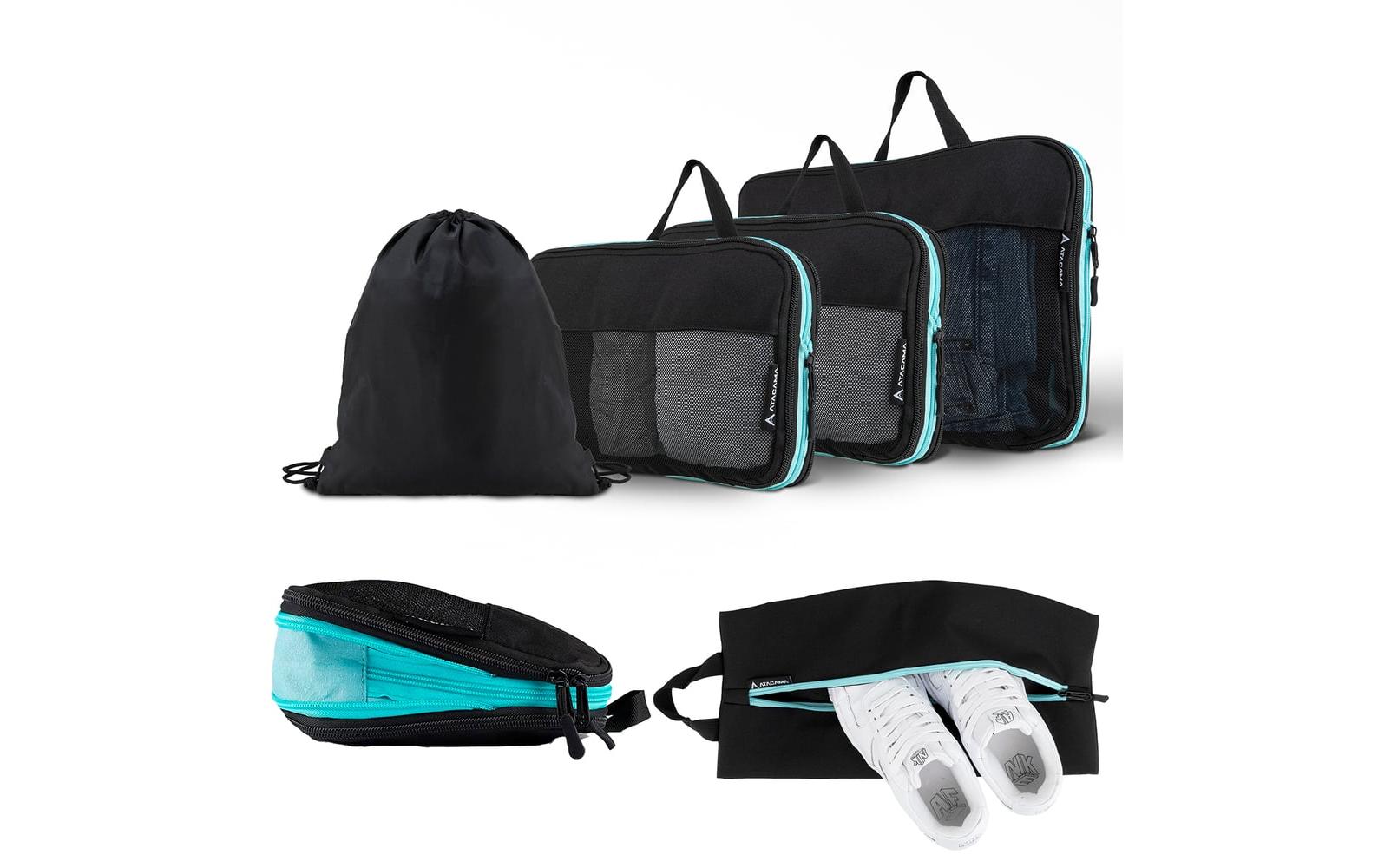 Atacama Premium Kompressions Packwürfel - 6er-Set Schwarz Atacama Premium Kompressions Packwürfel - 6er-Set Schwarz