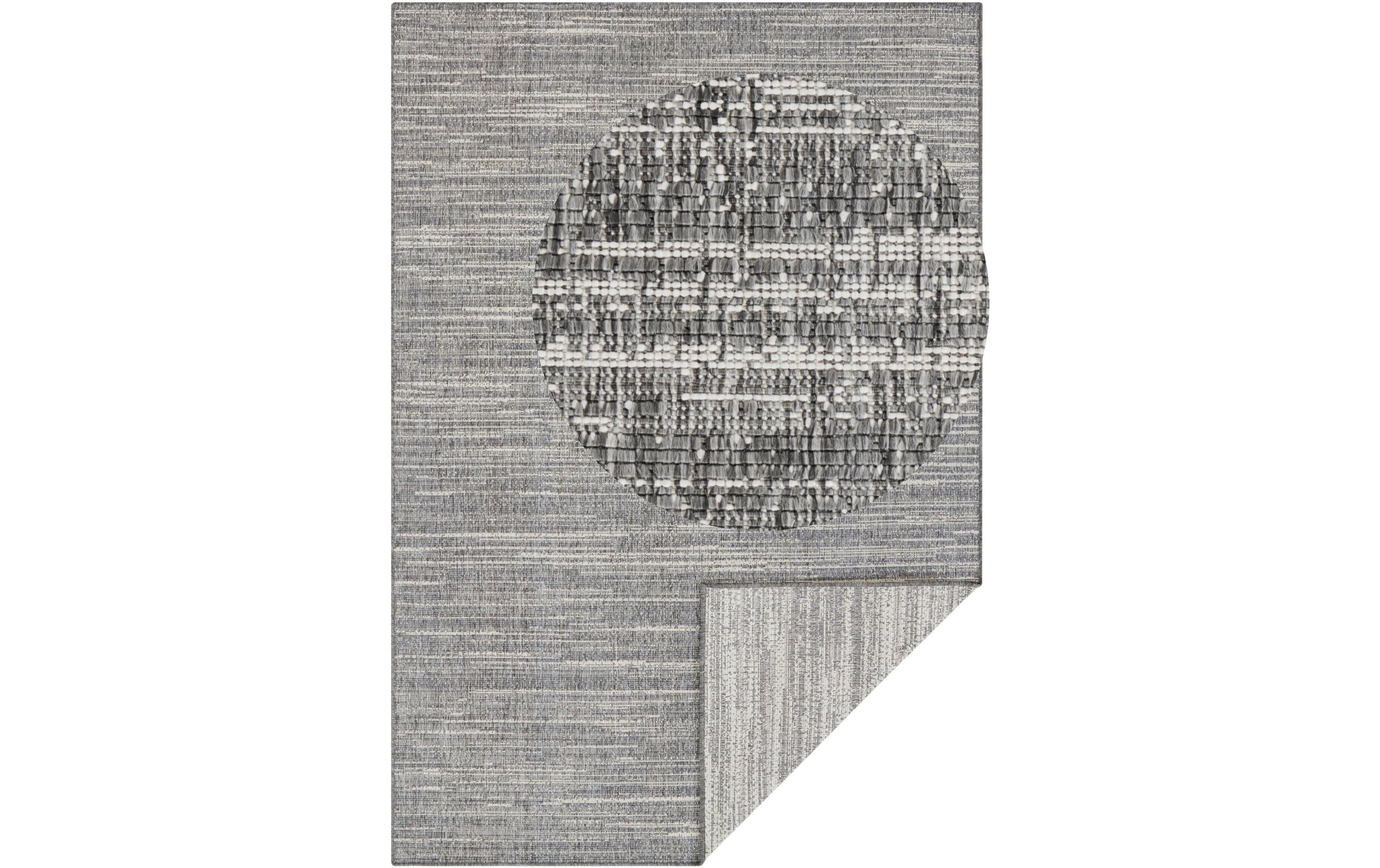 Elle Decoration Teppich Melange 160 x 230 cm, Silver