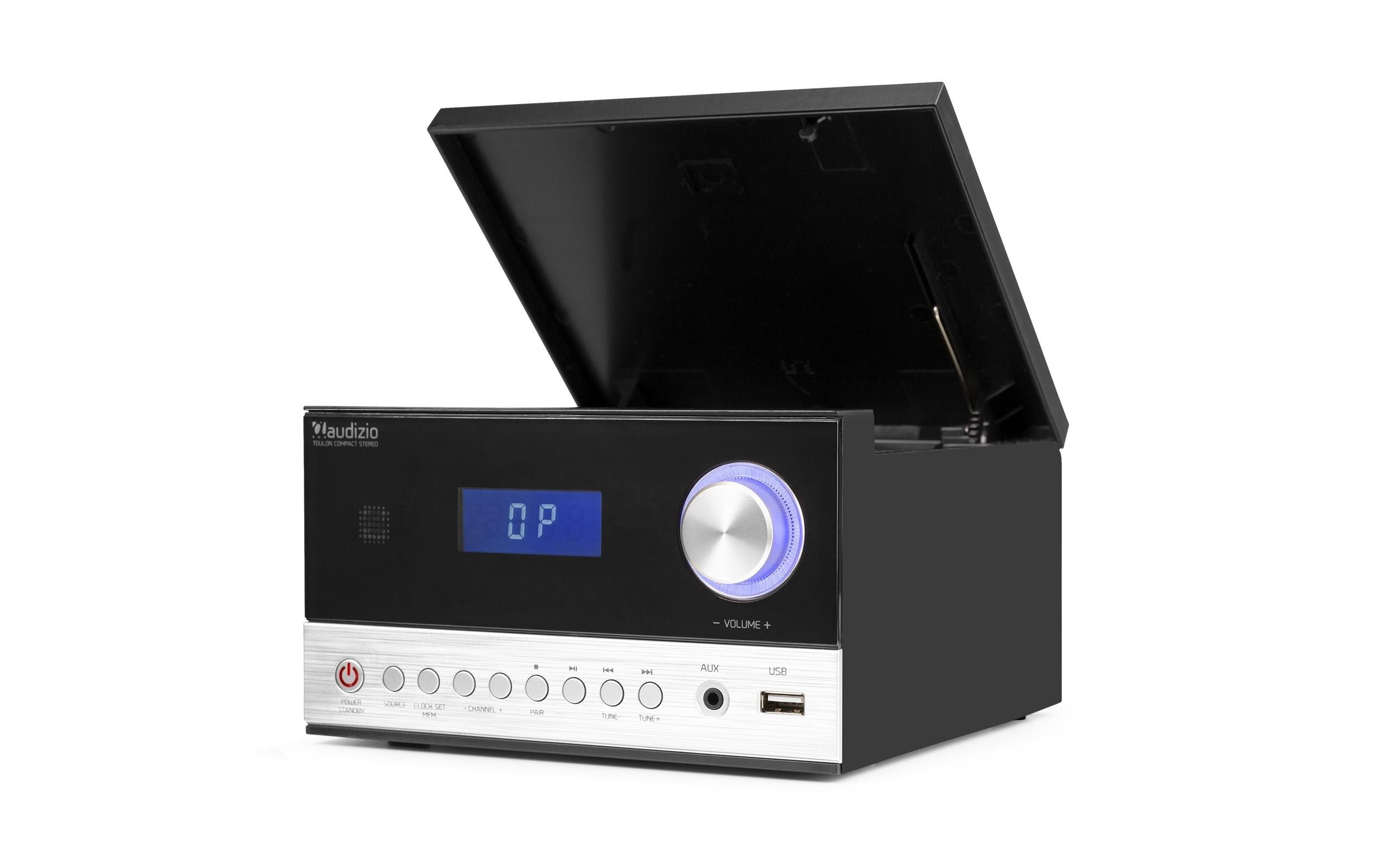 Audizio Micro-HiFi Anlage Toulon Schwarz/Silber