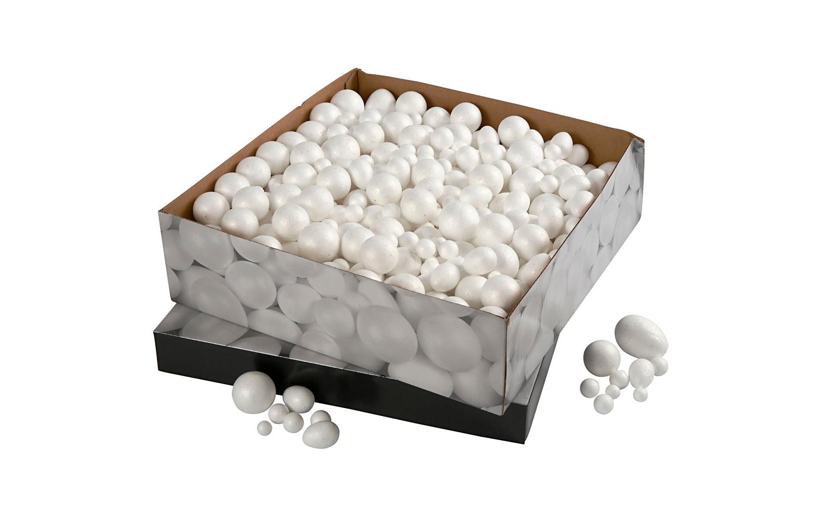 Creativ Company Styropor-Kugeln Weiss, 550 Stück