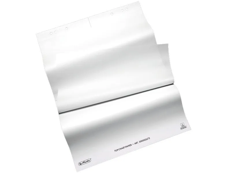 Herlitz Flipchartblock 65 x 98 cm, blanko, 20 Blatt