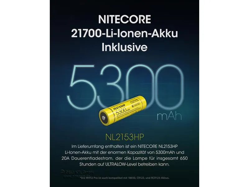 Nitecore Taschenlampe MH12 Pro 3300 lm