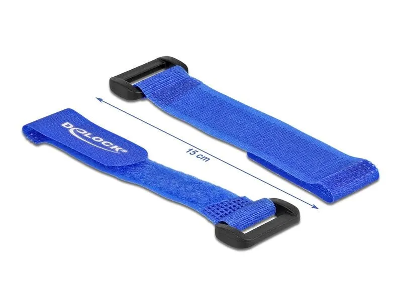 Delock Klettkabelbinder Blau 150 mm x 20 mm 5 Stück Delock Klettkabelbinder Blau 150 mm x 20 mm 5 Stück