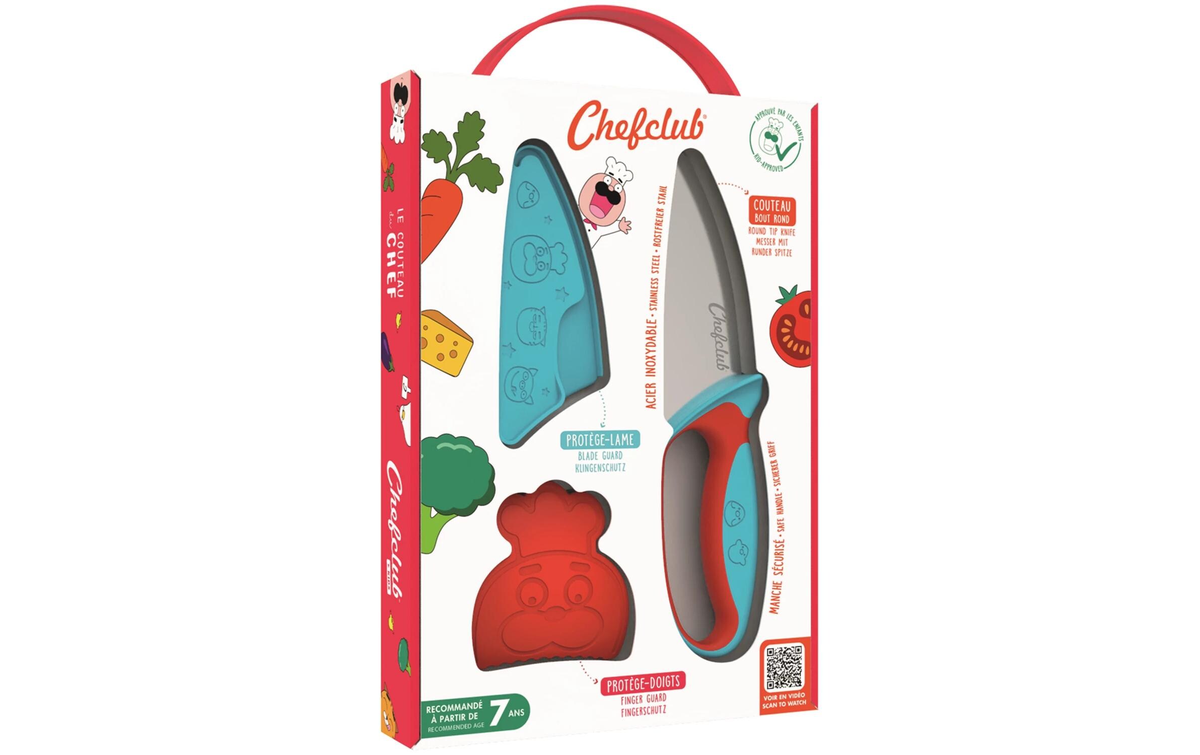 Chefclub Kindergeschirrset Messer Blau/Rot Chefclub Kindergeschirrset Messer Blau/Rot