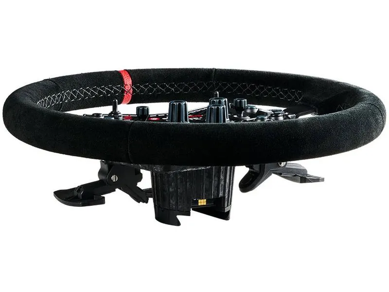 Asetek Racing GT Rim Curved Wildleder, Schwarz, 340 mm