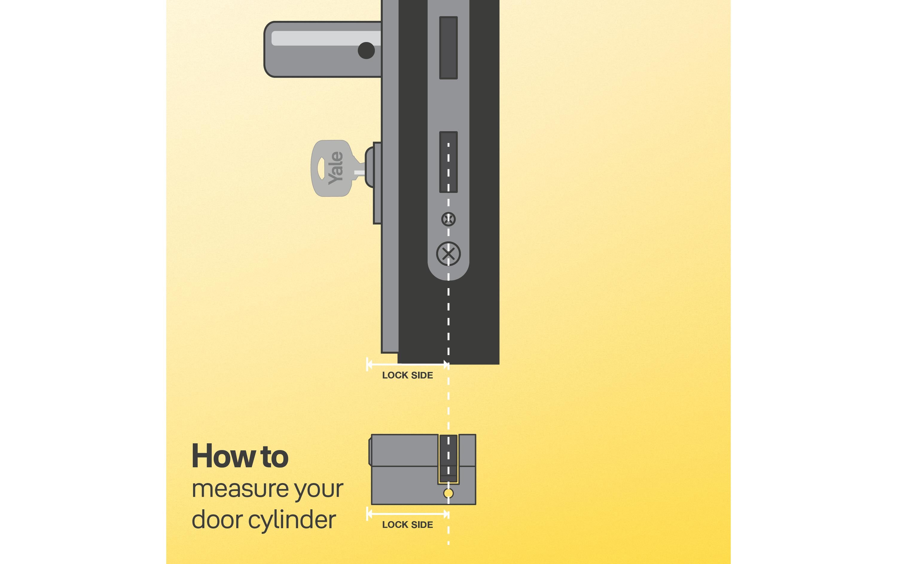 Yale Halbzylinder 500 plus, 10/30, Nickel sat. Standard Security
