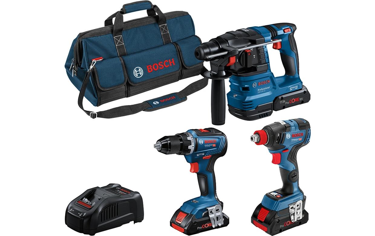 Bosch Professional Akku-Werkzeugset 18 V Combo Kit