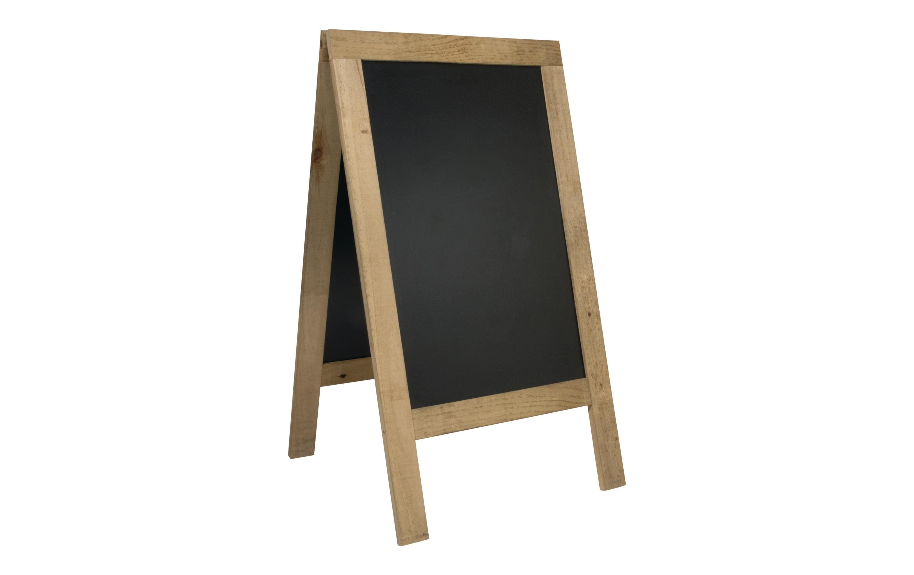 Securit Kreidetafel Ständer Natur Finish Hellbraun/Schwarz