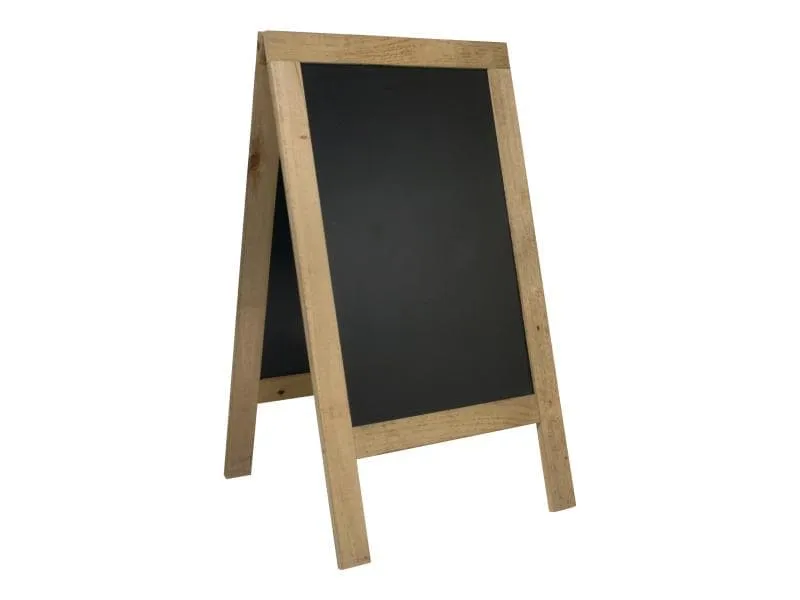 Securit Kreidetafel Ständer Natur Finish Hellbraun/Schwarz Securit Kreidetafel Ständer Natur Finish Hellbraun/Schwarz