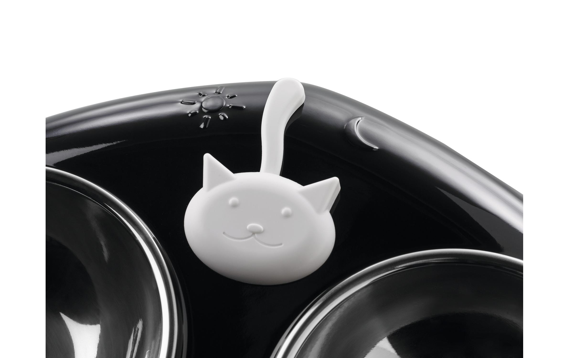 Hunter Melamin-Futterbar Moulins, 2 x 150 ml, Schwarz