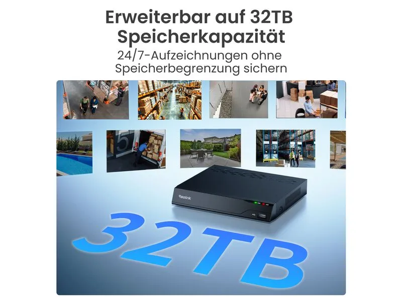Reolink Netzwerkrekorder PR-PN8 PoE für 24/7 2 TB, 8 Kanal Reolink Netzwerkrekorder PR-PN8 PoE für 24/7 2 TB, 8 Kanal