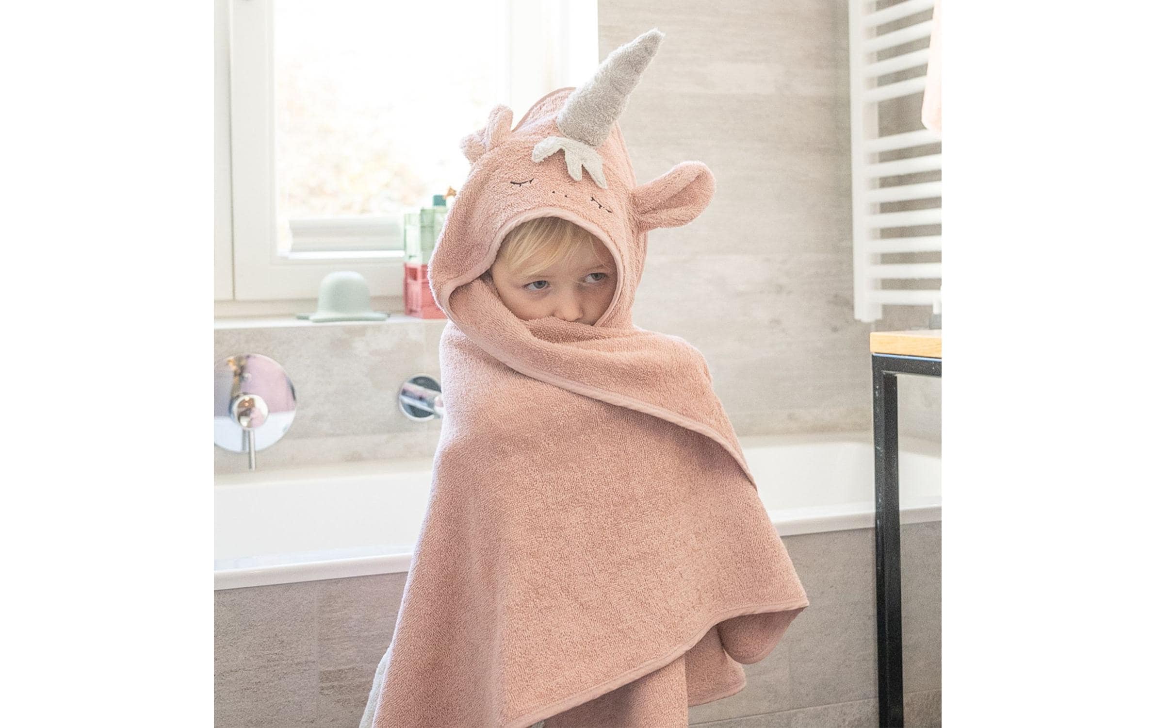 Kindsgut Kapuzenhandtuch Einhorn 75 x 75 cm