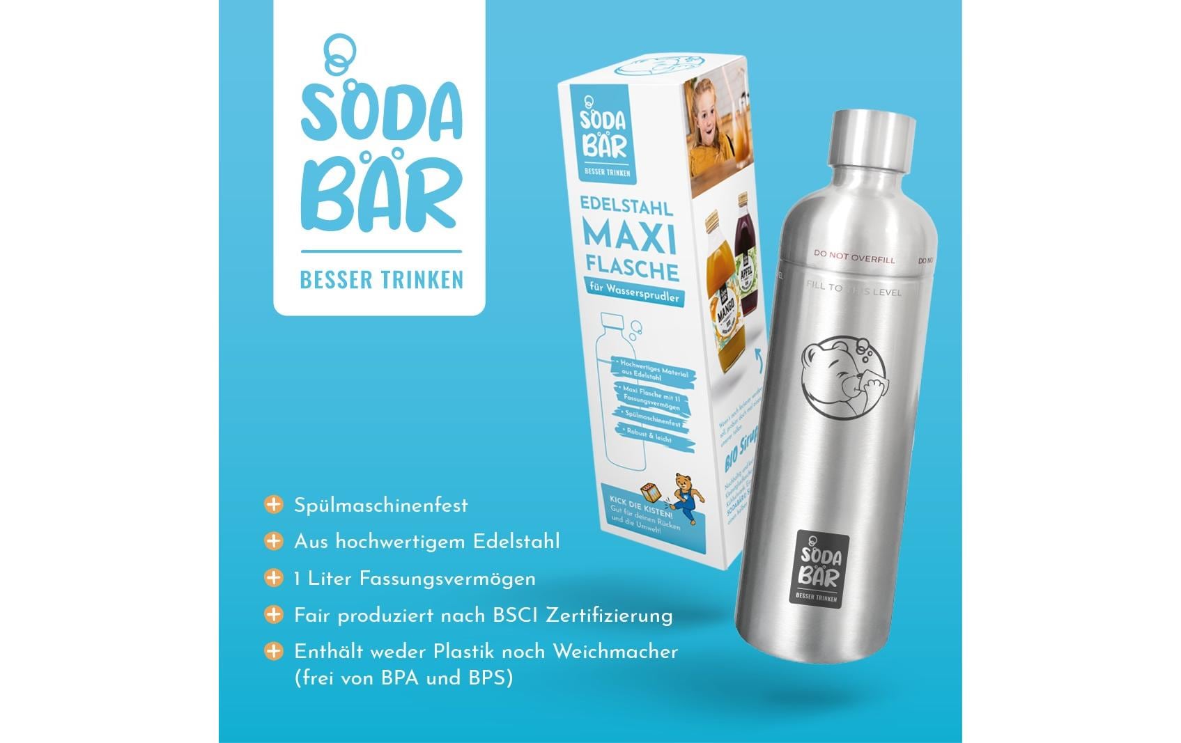 SodaBär Flasche Maxi 1 l
