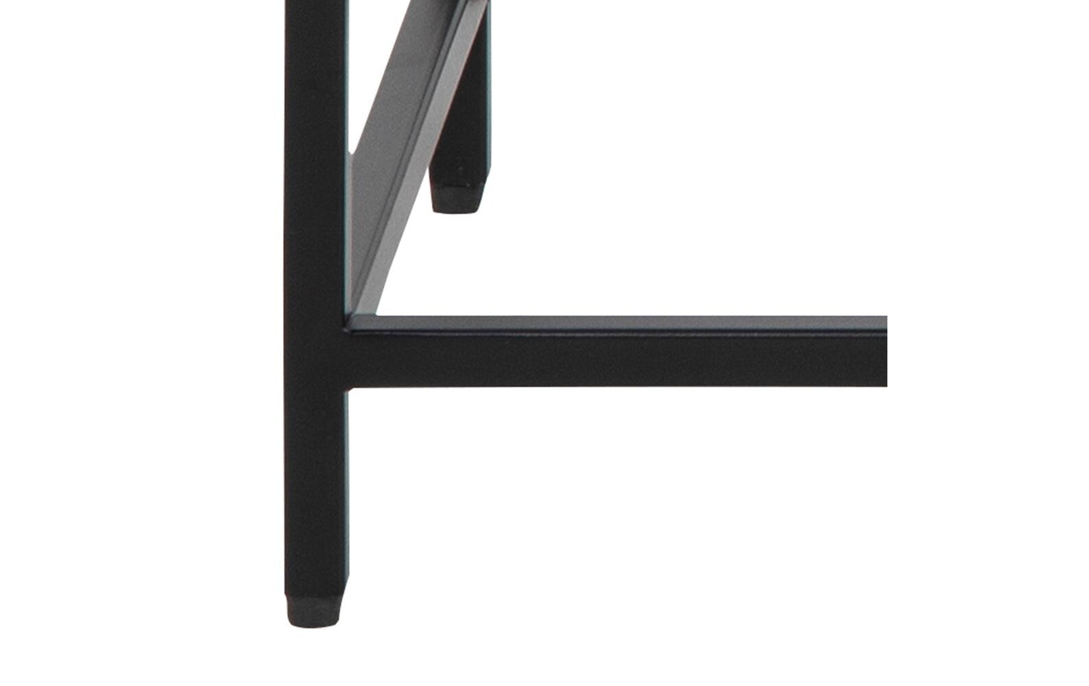 AC Design Konsolentisch Newcastle 100 x 35 x 79 cm, Schwarz