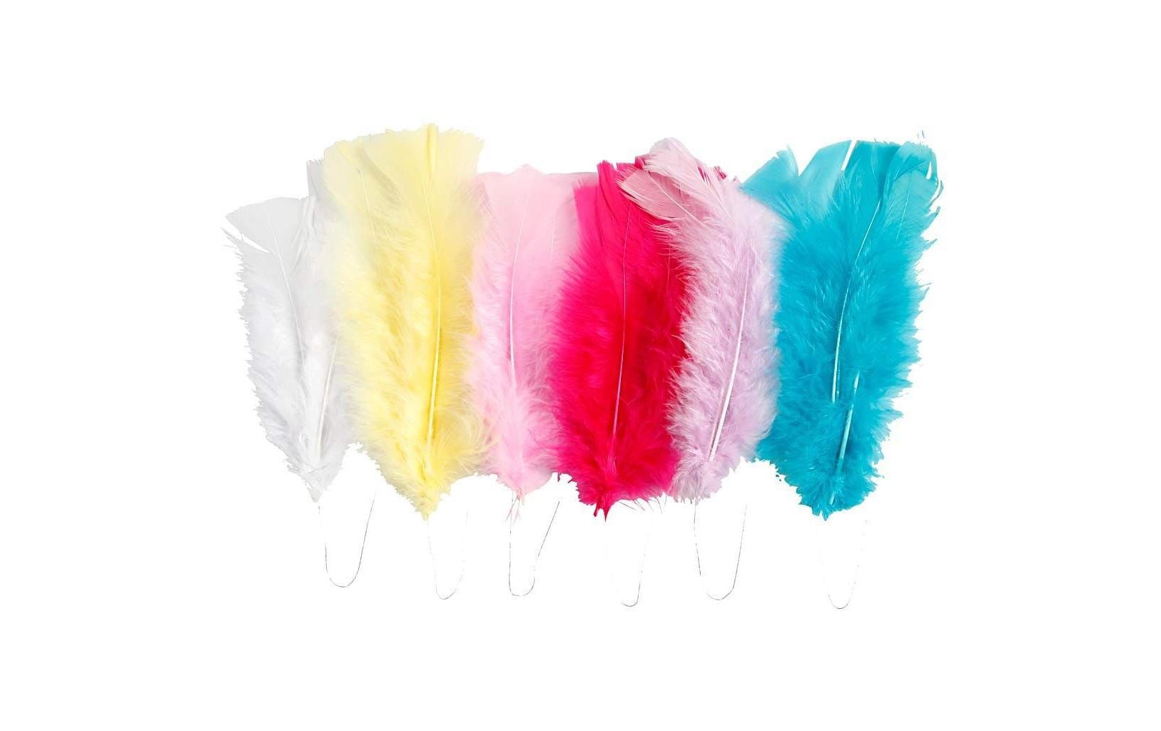 Creativ Company Federn Mehrfarbig, 18 Stück