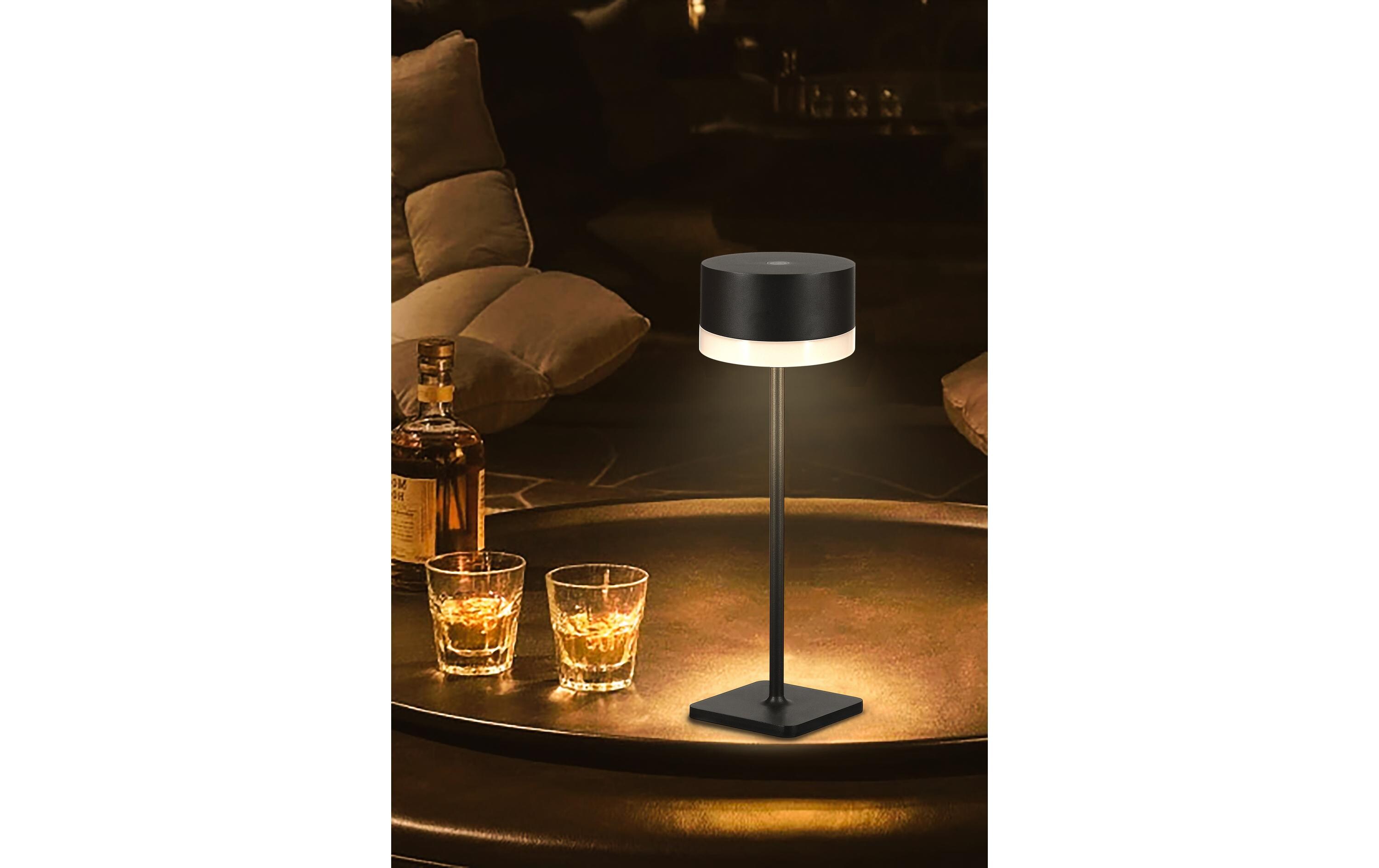 Schönenberger Akku-Tischleuchte Surya, USB-C, 37 cm, Schwarz