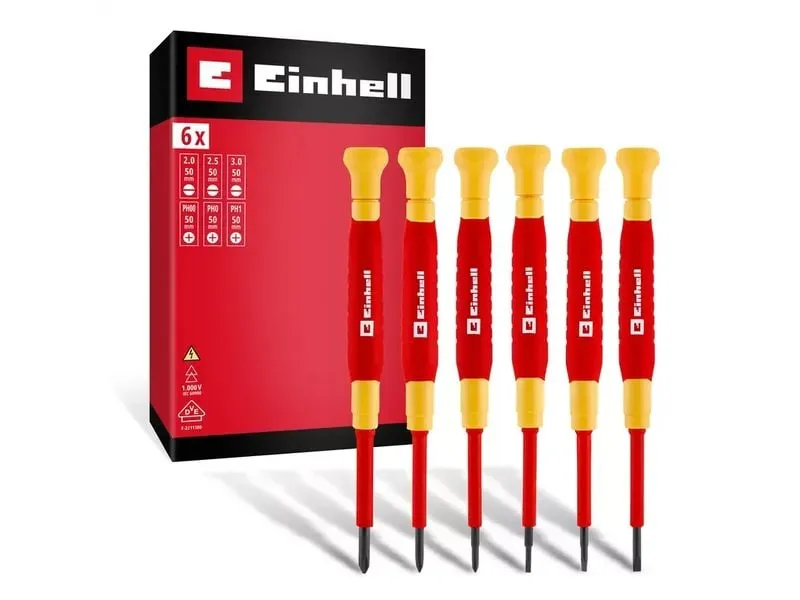 Einhell Schraubendreher-Set VDE, 6-tlg., Elektriker, Feinmechaniker