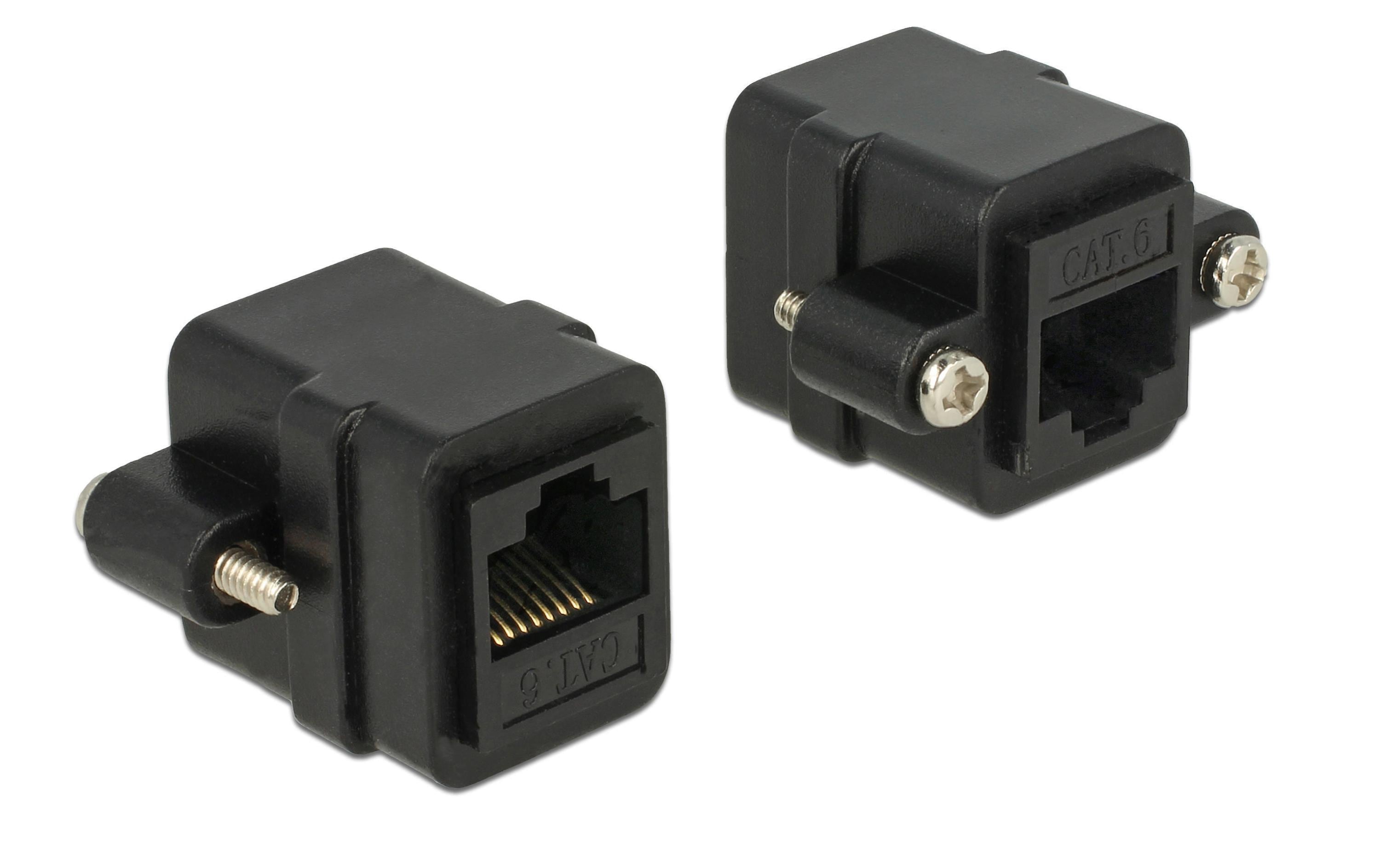 Delock Buchse RJ45 Cat.6 UTP Adapter zum Einbau 1 Stück