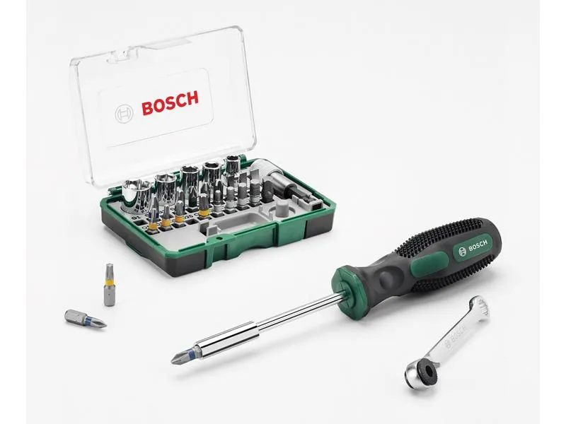 Bosch Bit-Set + Handschraubendreher, 27-teilig Bosch Bit-Set + Handschraubendreher, 27-teilig