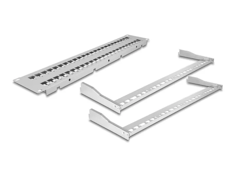 Delock Patchpanel Keystone 48 Port 2 HE 19 Rack Delock Patchpanel Keystone 48 Port 2 HE 19 Rack