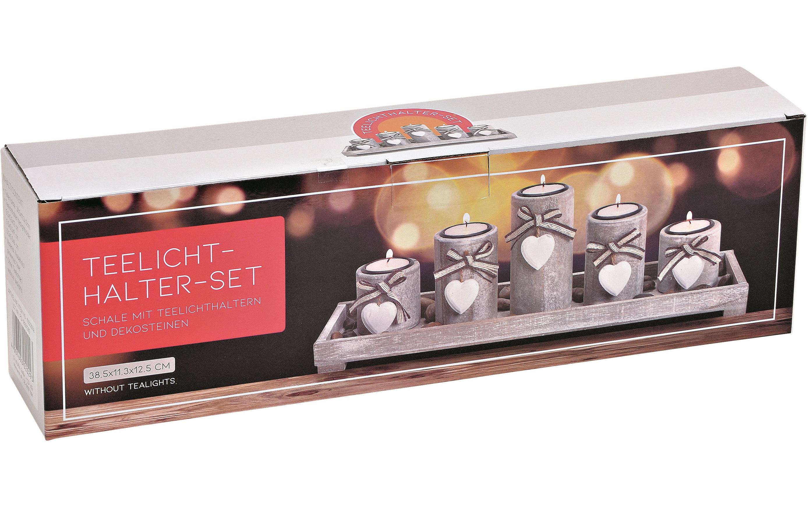 G. Wurm Teelichthalter für 5 Stück auf Tablett