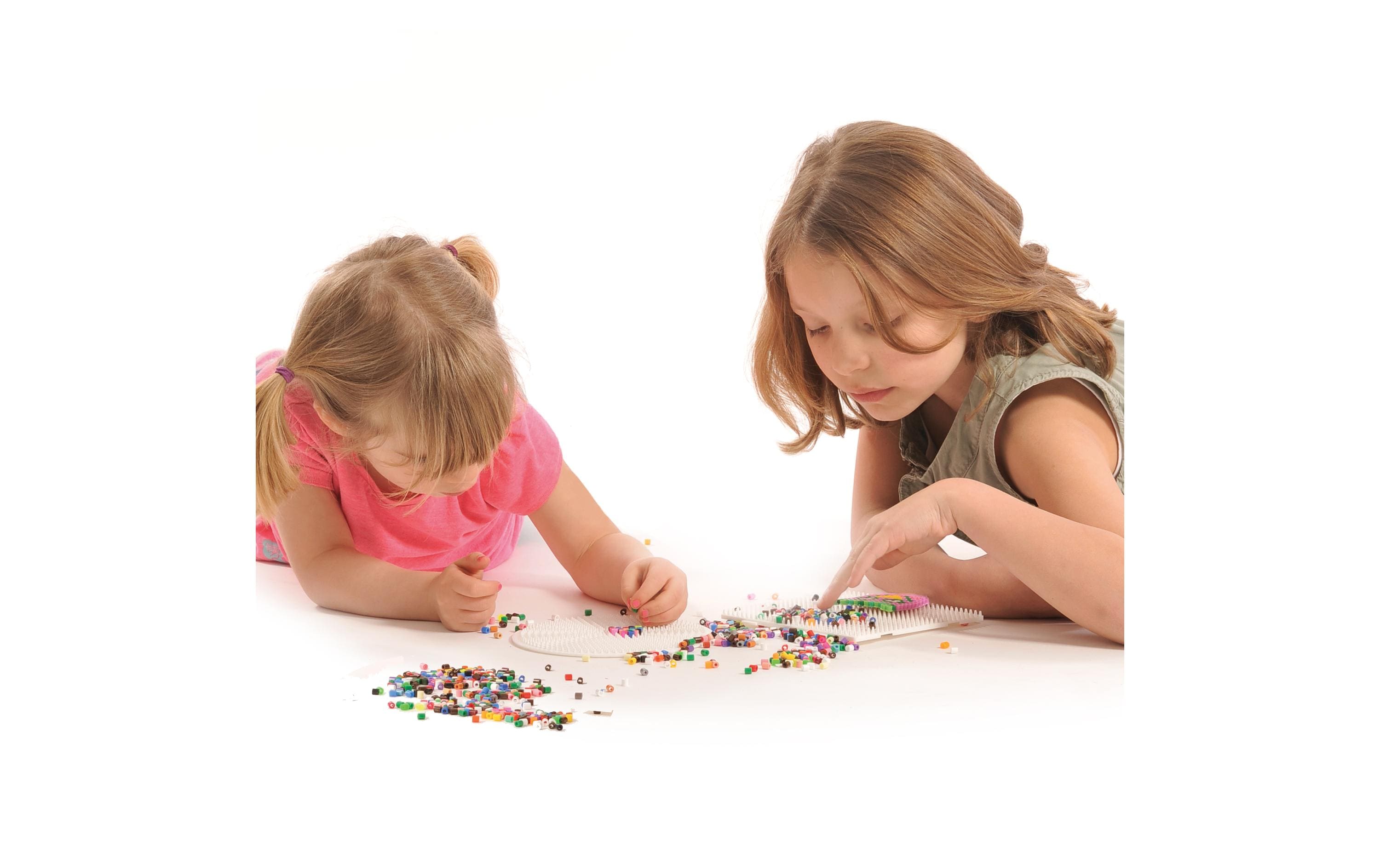 Hama Bügelperlen Platten Midi mit 4 Tier-Motiven Weiss