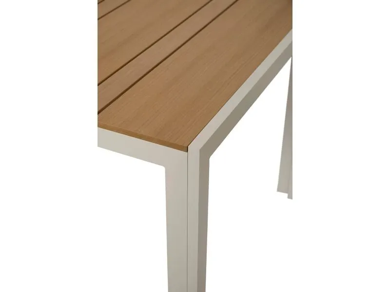 Schou Tisch Noah 205 x 90cm – Grau, Teak