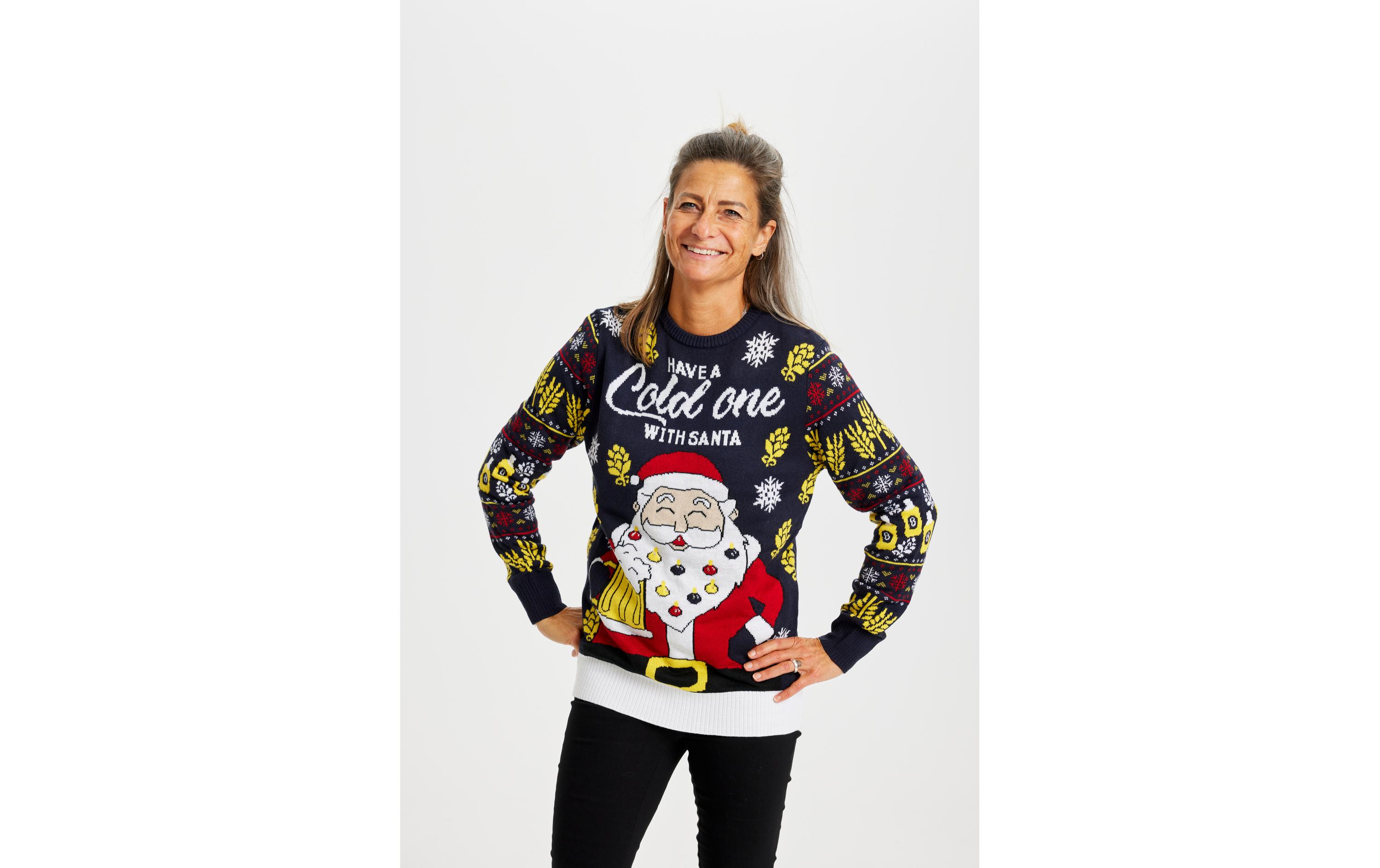 Christmas Sweats Have a Cold One With Santa LED L