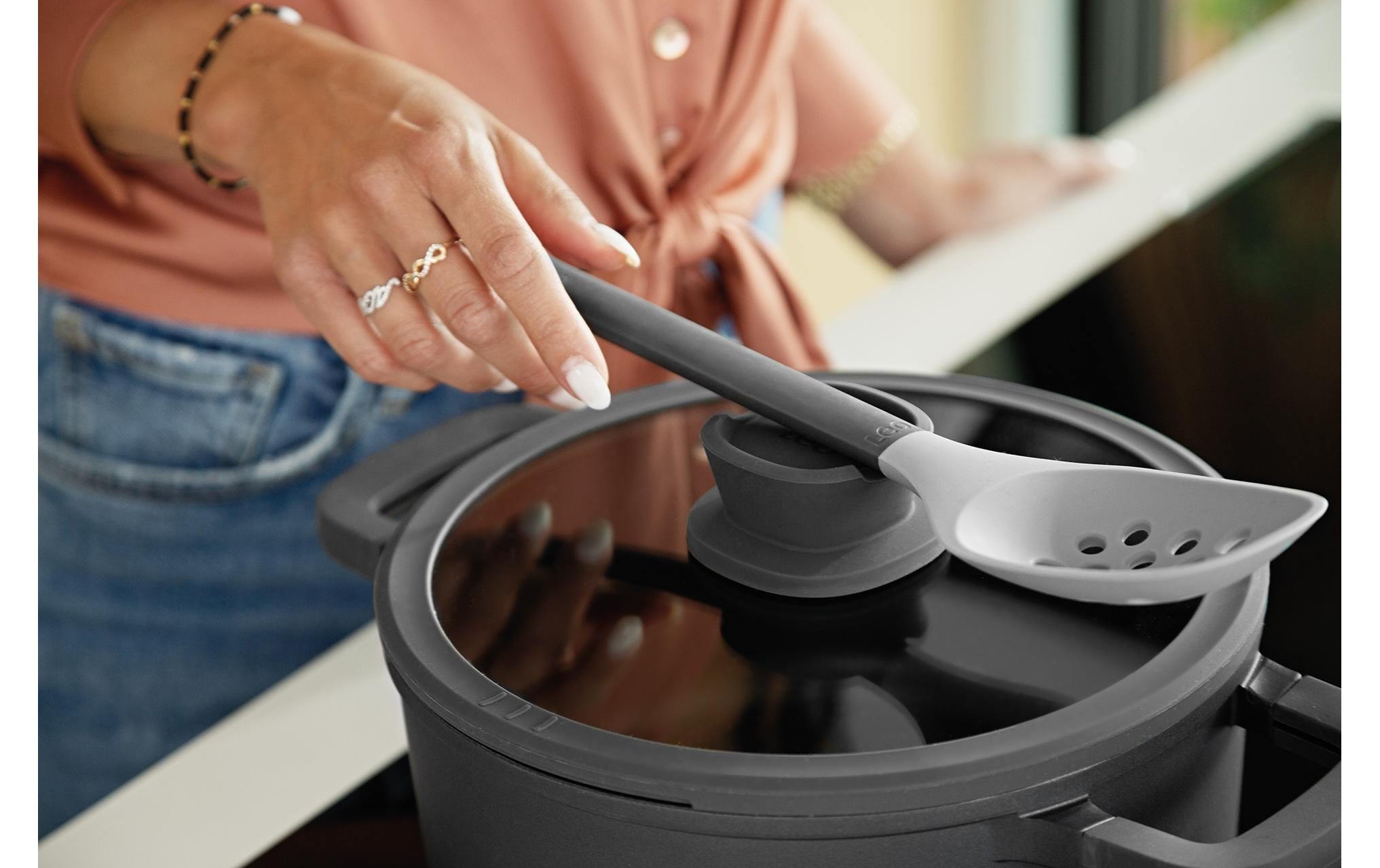 BergHOFF Pfannendeckel Leo Stone+ 28 cm, Schwarz