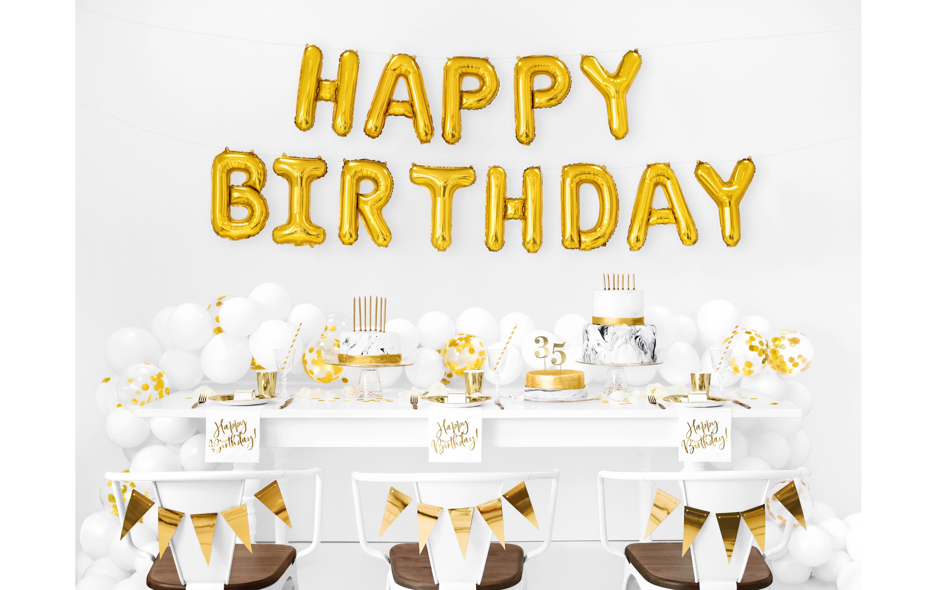 Partydeco Kerze 12.5 cm, 12-teiig, Gold