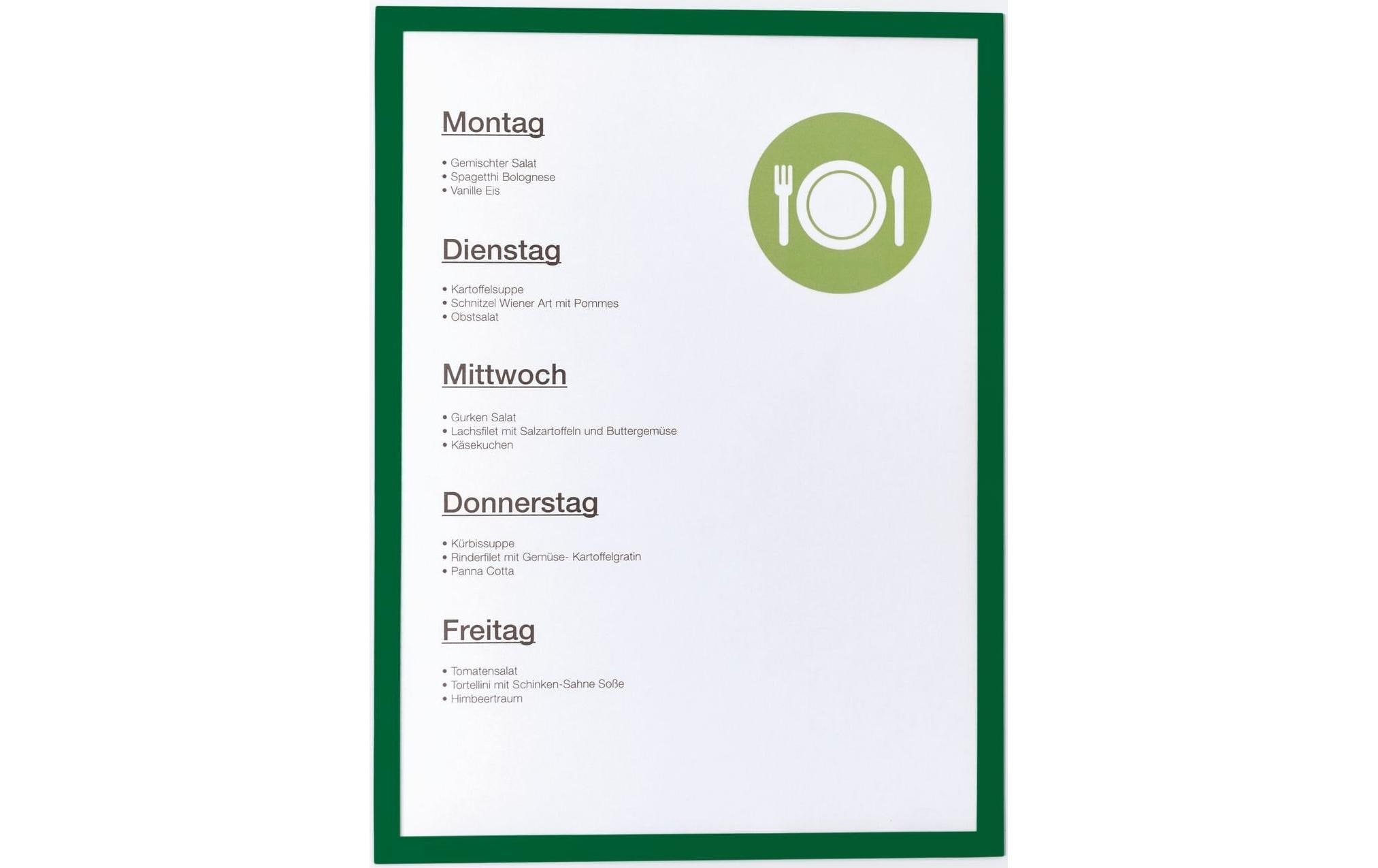 Magnetoplan Präsentationsrahmen Sichtfenster A4 Grün, 5 Stück Magnetoplan Präsentationsrahmen Sichtfenster A4 Grün, 5 Stück