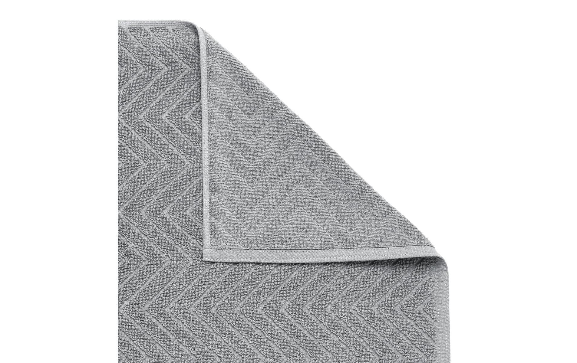 diaqua® Frottiervorleger Chevron 50 x 70 cm, Grau