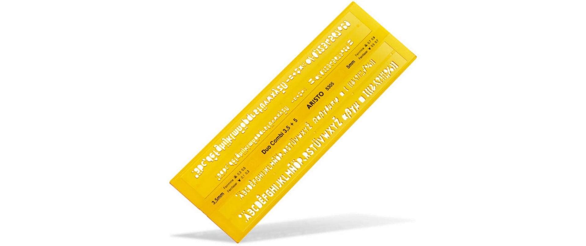 Aristo Schriftschablone Duo Combi 3.5 / 5 mm