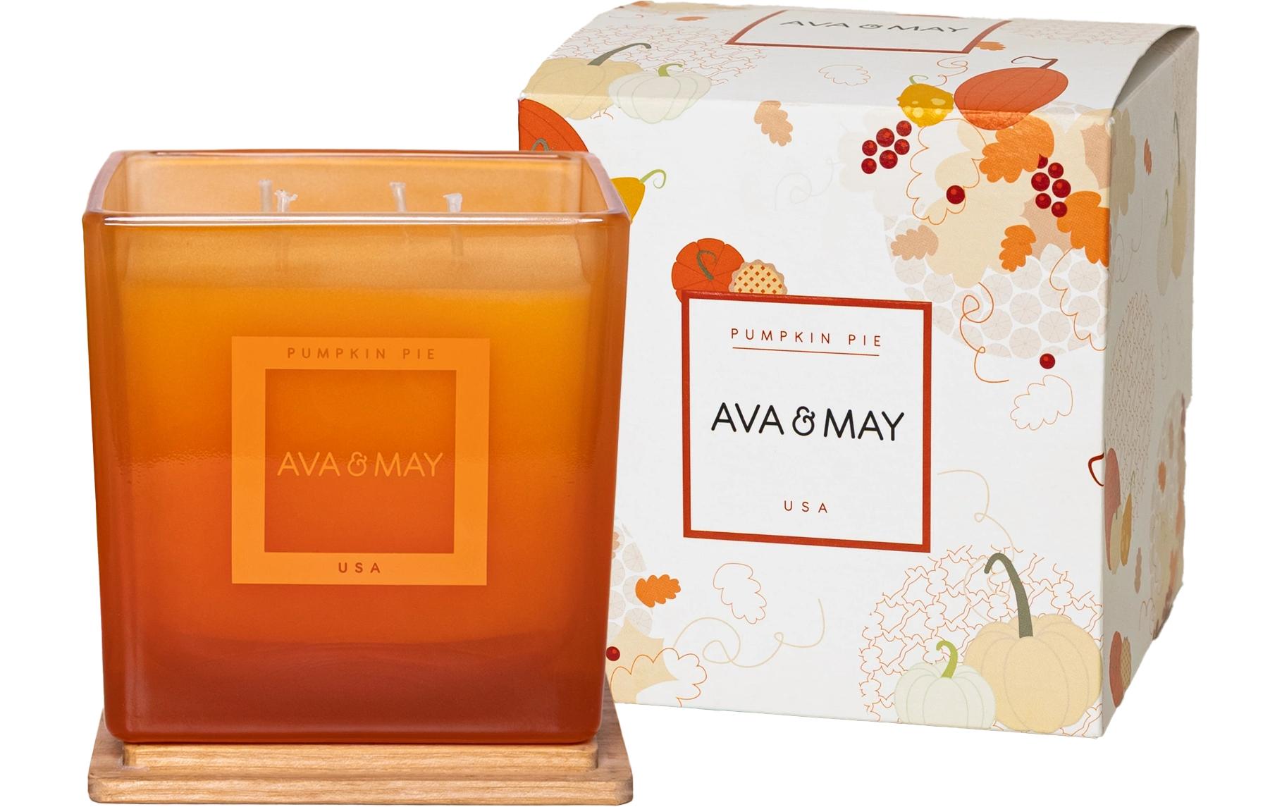 AVA & MAY Duftkerze Pumpkin Pie, 550 g