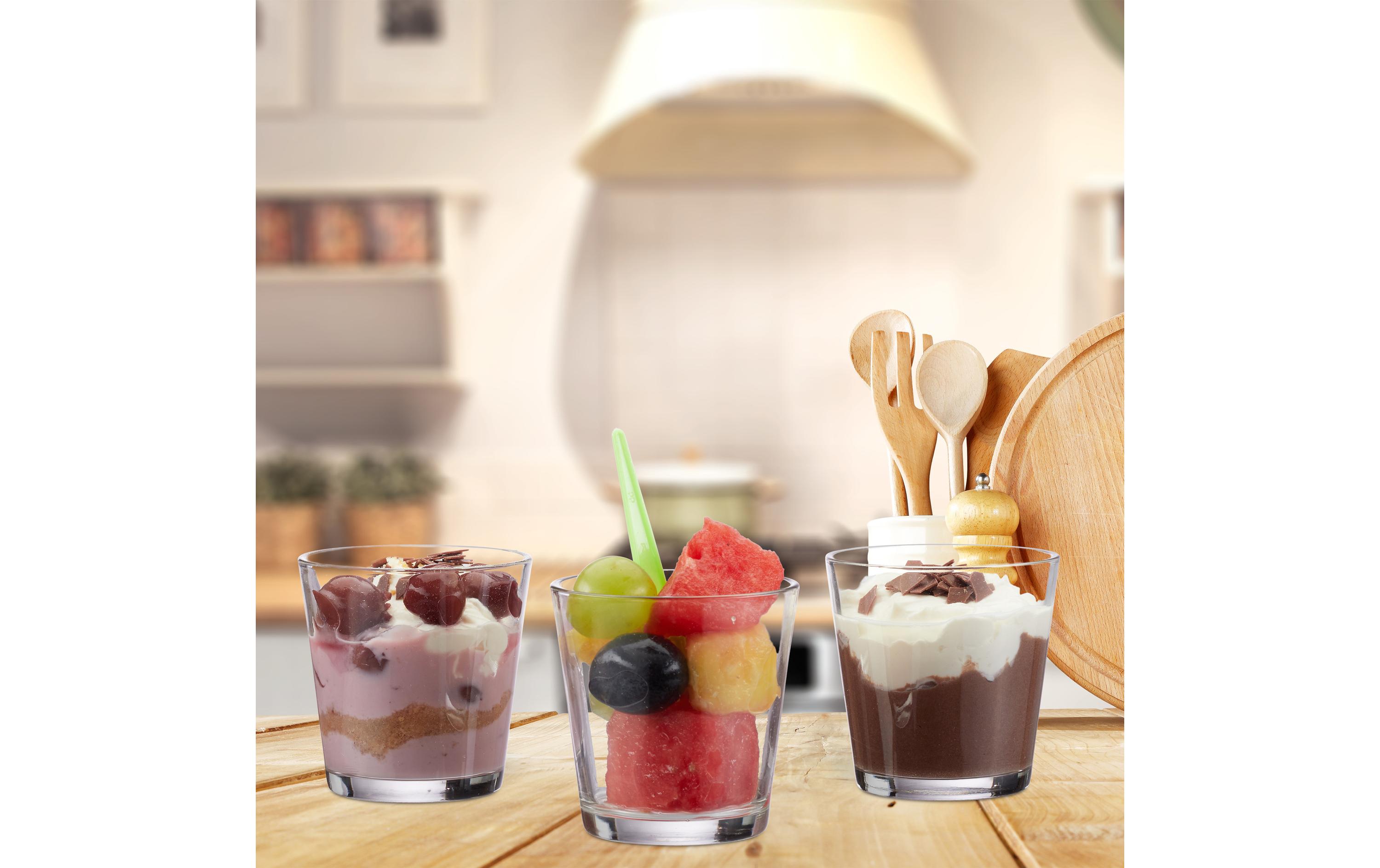 relaxdays Teelichthalter 12 Stück, Transparent