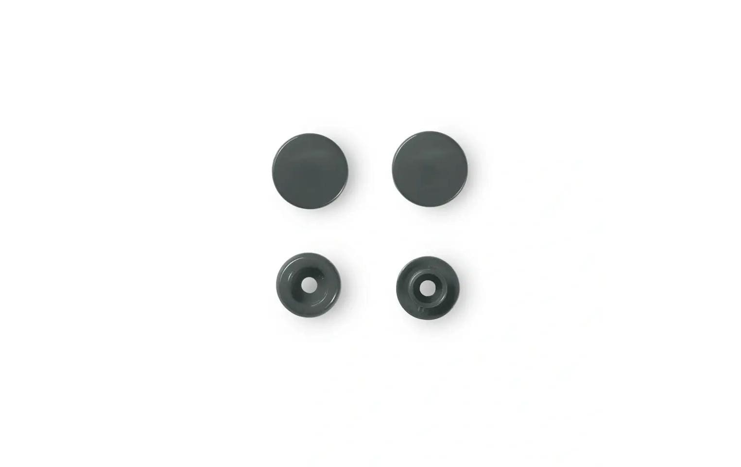 Prym Druckknöpfe Color Snaps Grau, Ø 12,4 mm, 30 Stück Prym Druckknöpfe Color Snaps Grau, Ø 12,4 mm, 30 Stück