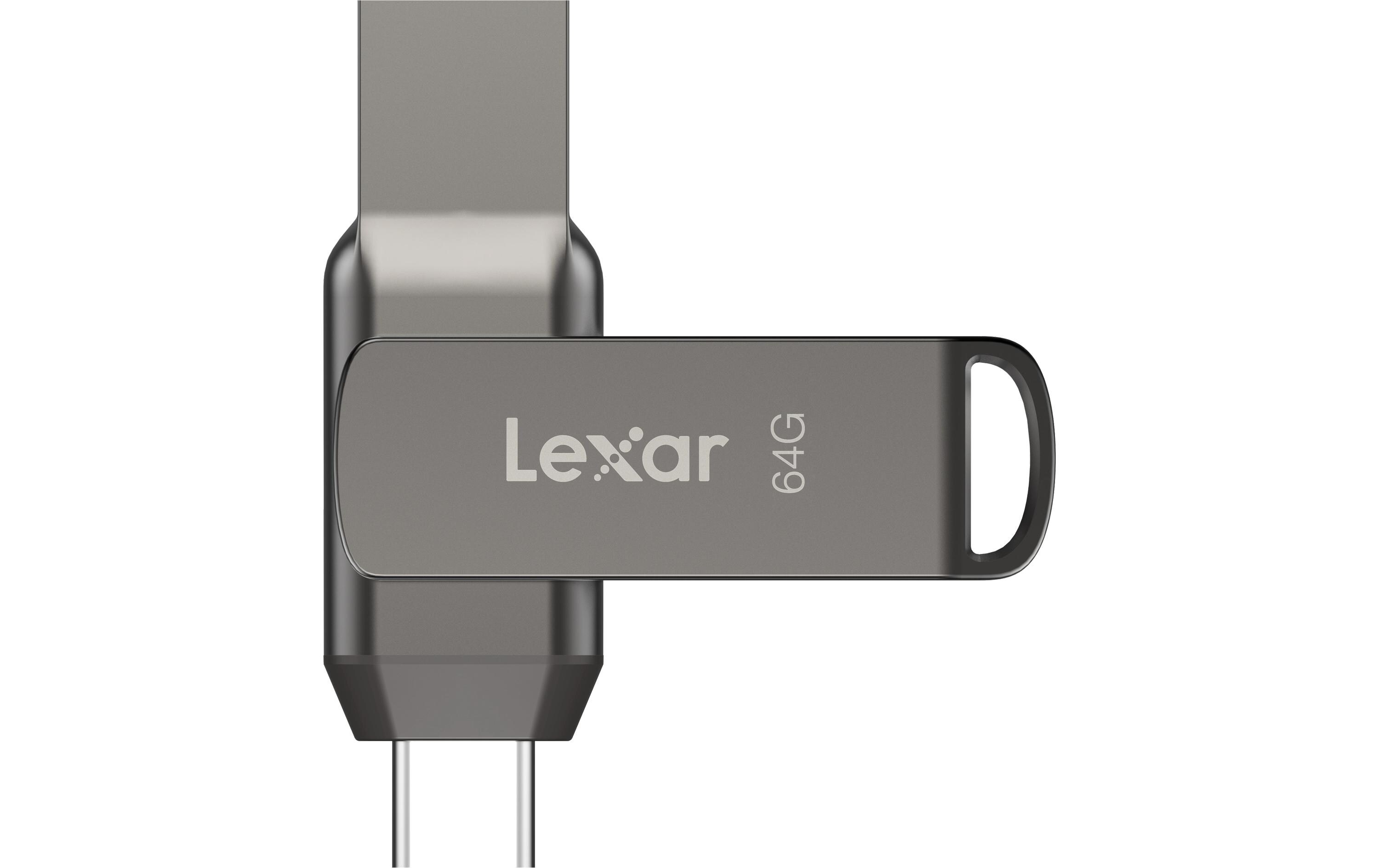 Lexar USB-Stick JumpDrive Dual Drive D400 64 GB