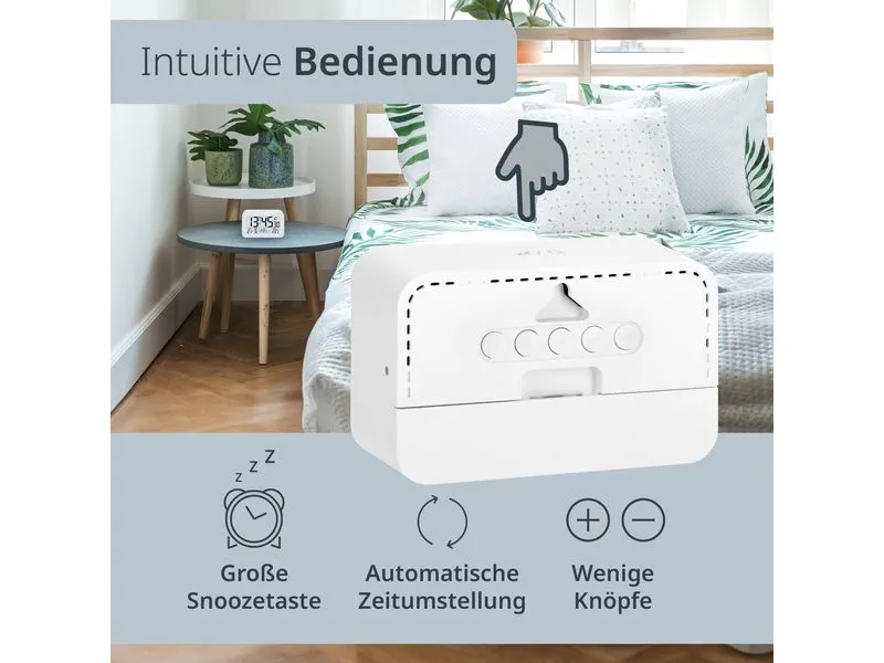 ADE Funkwecker digital Weiss ADE Funkwecker digital Weiss