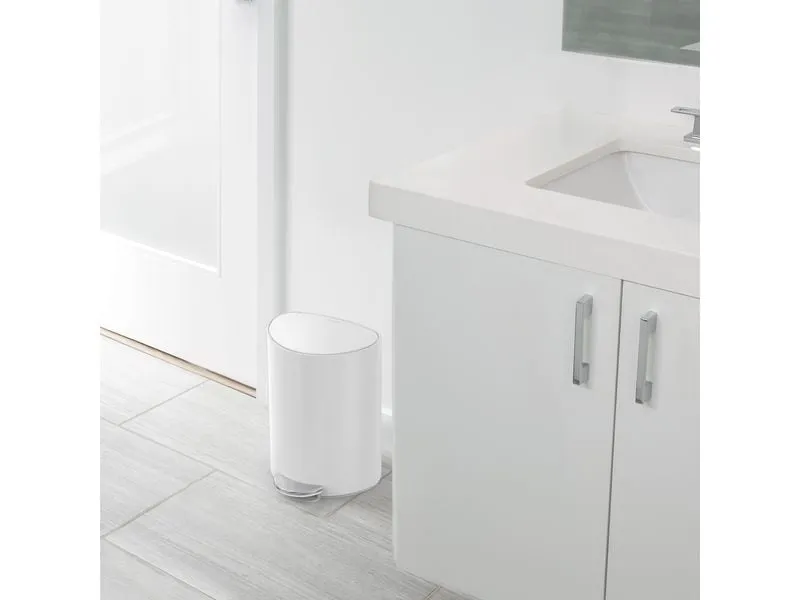 Simplehuman Abfalleimer 6 l, Weiss
