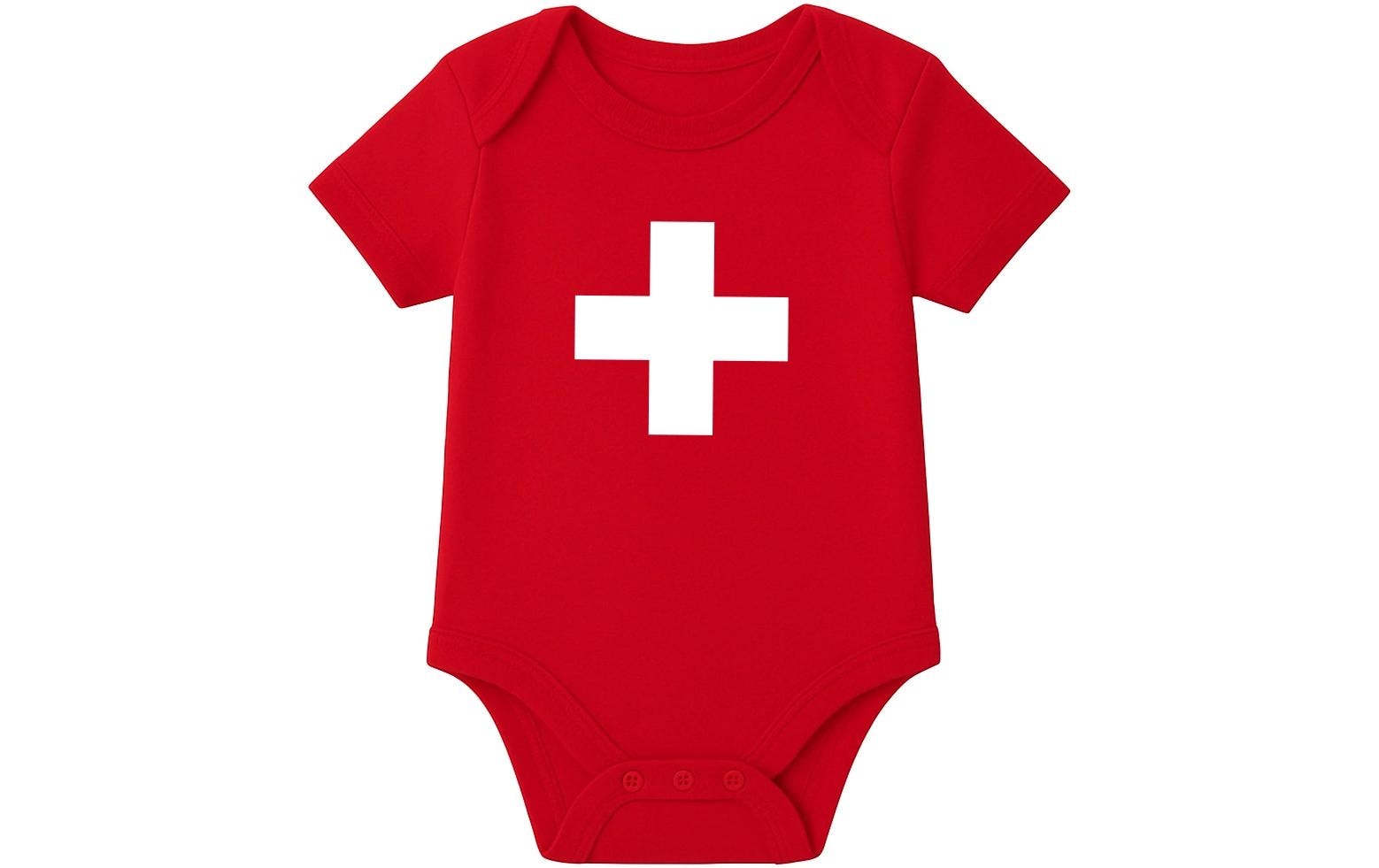Trendcompany Babybody Schweiz, 62/68, Rot