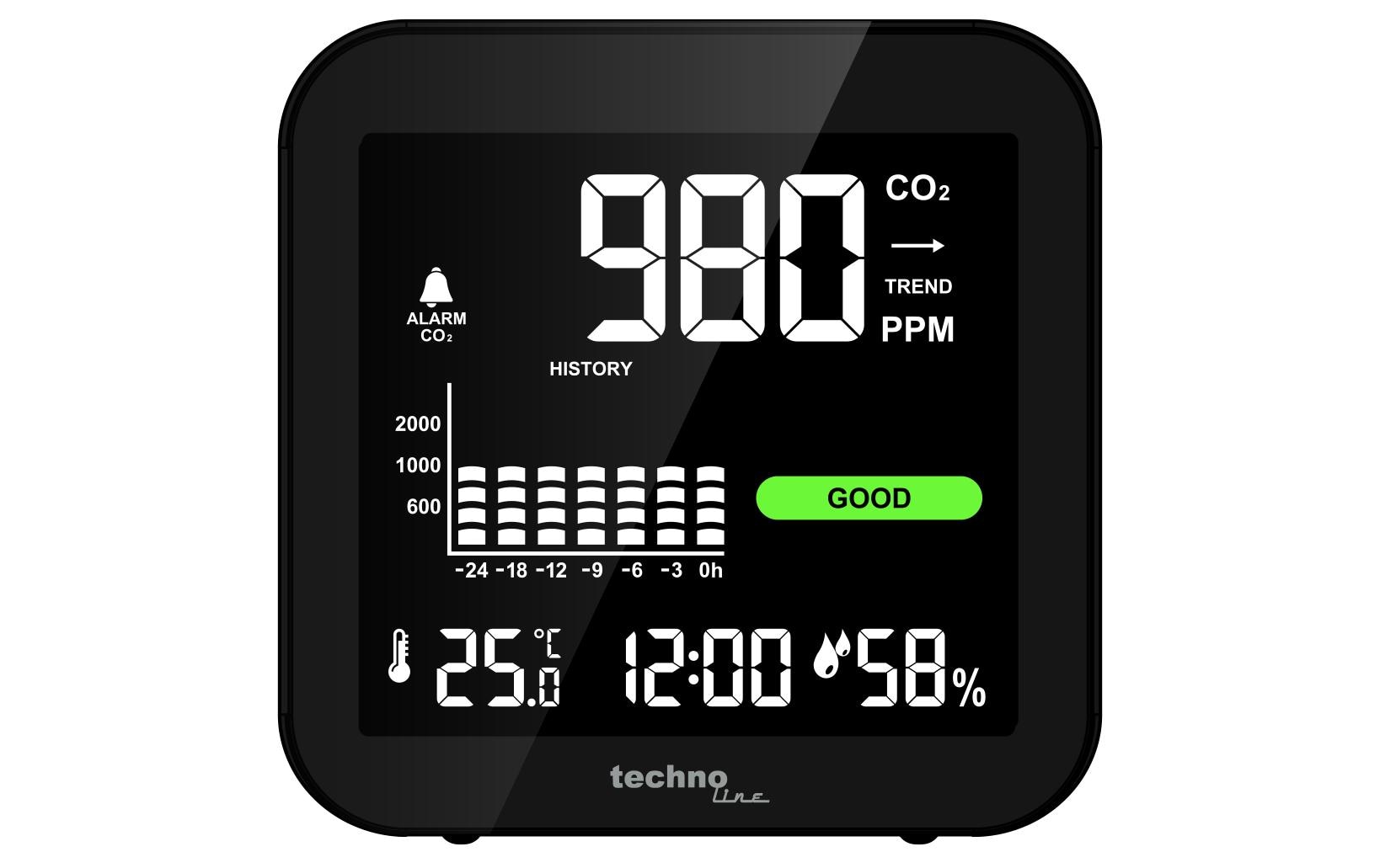 Technoline CO2 Luftgütemonitor WL 1025 Technoline CO2 Luftgütemonitor WL 1025
